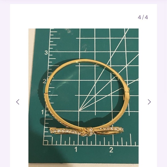 Kate Spade Gold Crystal Bow Bracelet - Picture 4 of 4